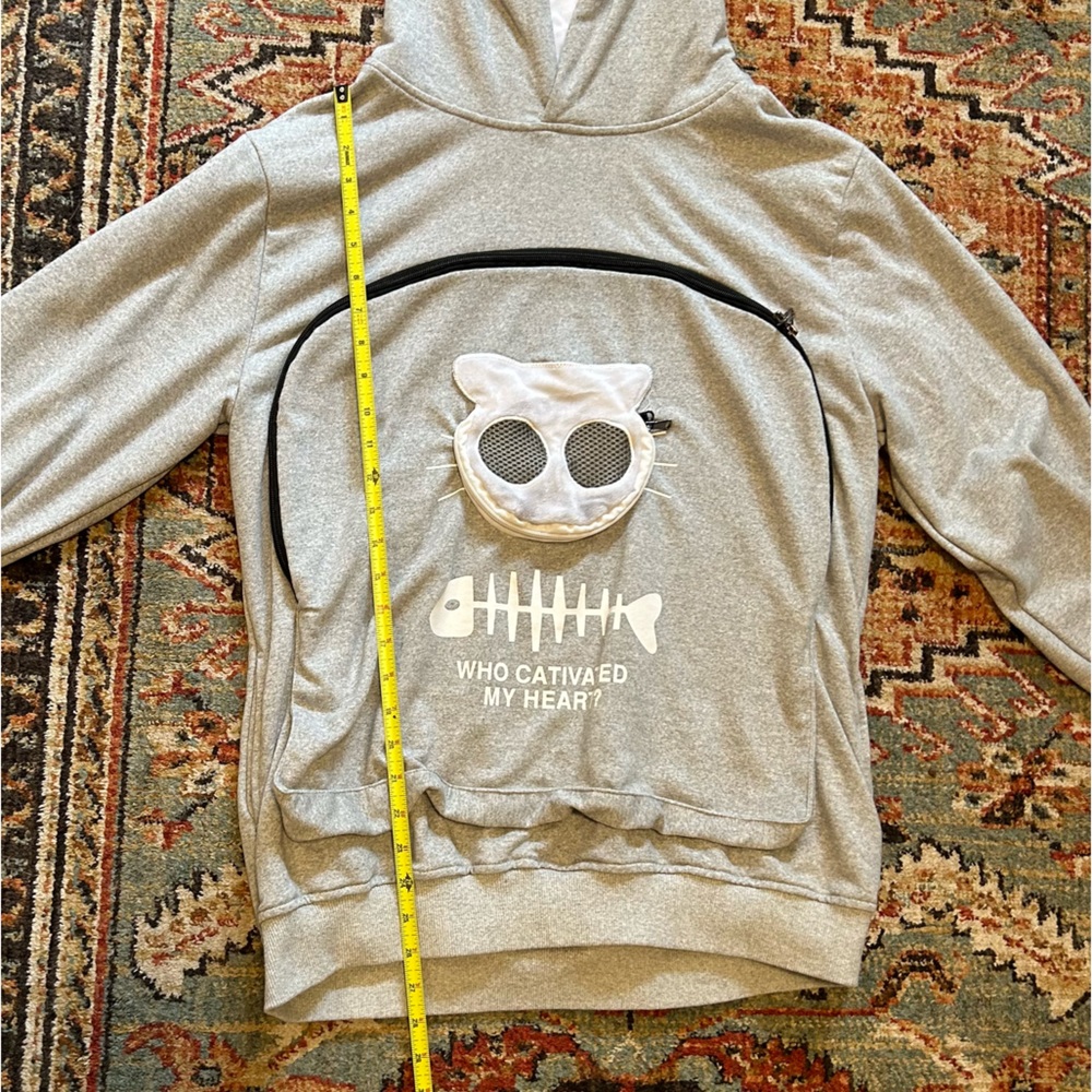 Amazon Viral Cat Carrier Heather Grey Hoodie Size XXL - Picture 9 of 14